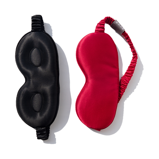 Светоблокирующая, мягкая и увлажняющая 3D шелковая маска для сна для сна.