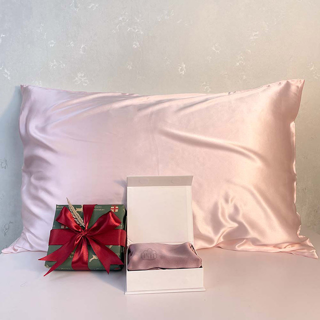 Удобная и гладкая наволочка для ухода за кожей из 100% шелка