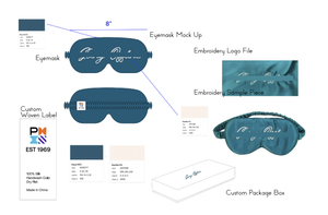 Чехол 2: Чехол для маски для глаз с вышивкой
